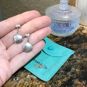 Tiffany & Co. Dangle Disc Earrings .925 Silver